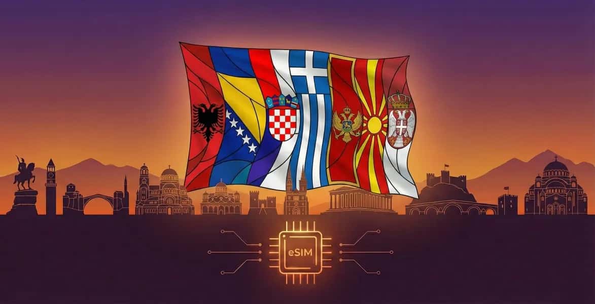 Balcanes (5+ áreas), SouthESIM eSIM