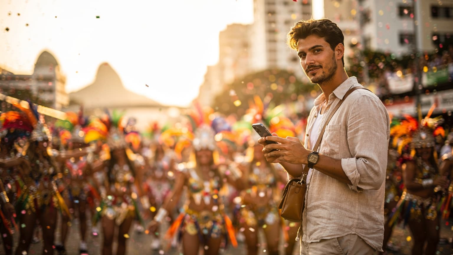 Carnevale di Rio 2027: eSIM, la tua connessione sicura tra samba e folla