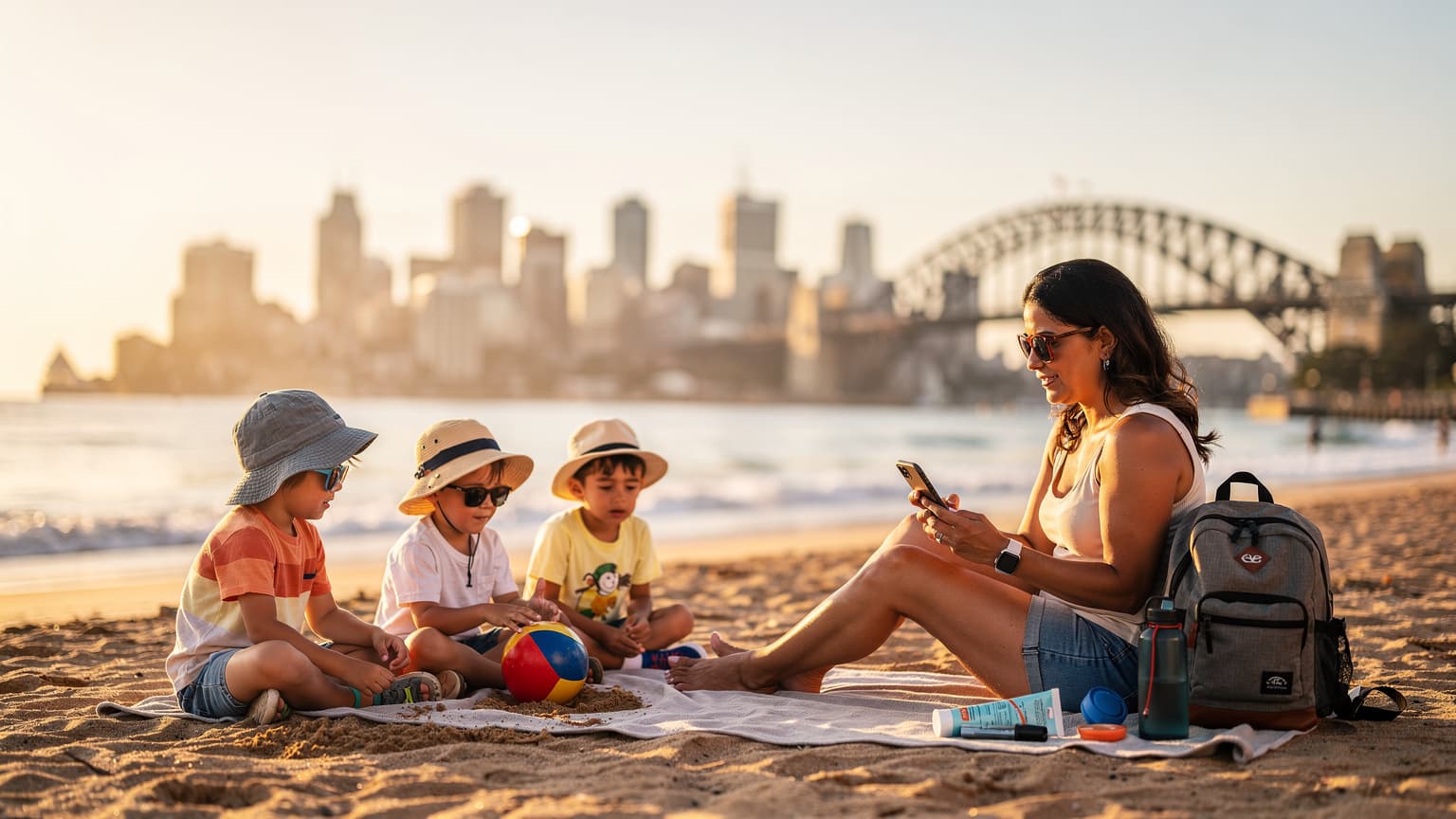 Sídney en Familia 2026: eSIM para Playas y Parques sin Desconexiones Inesperadas