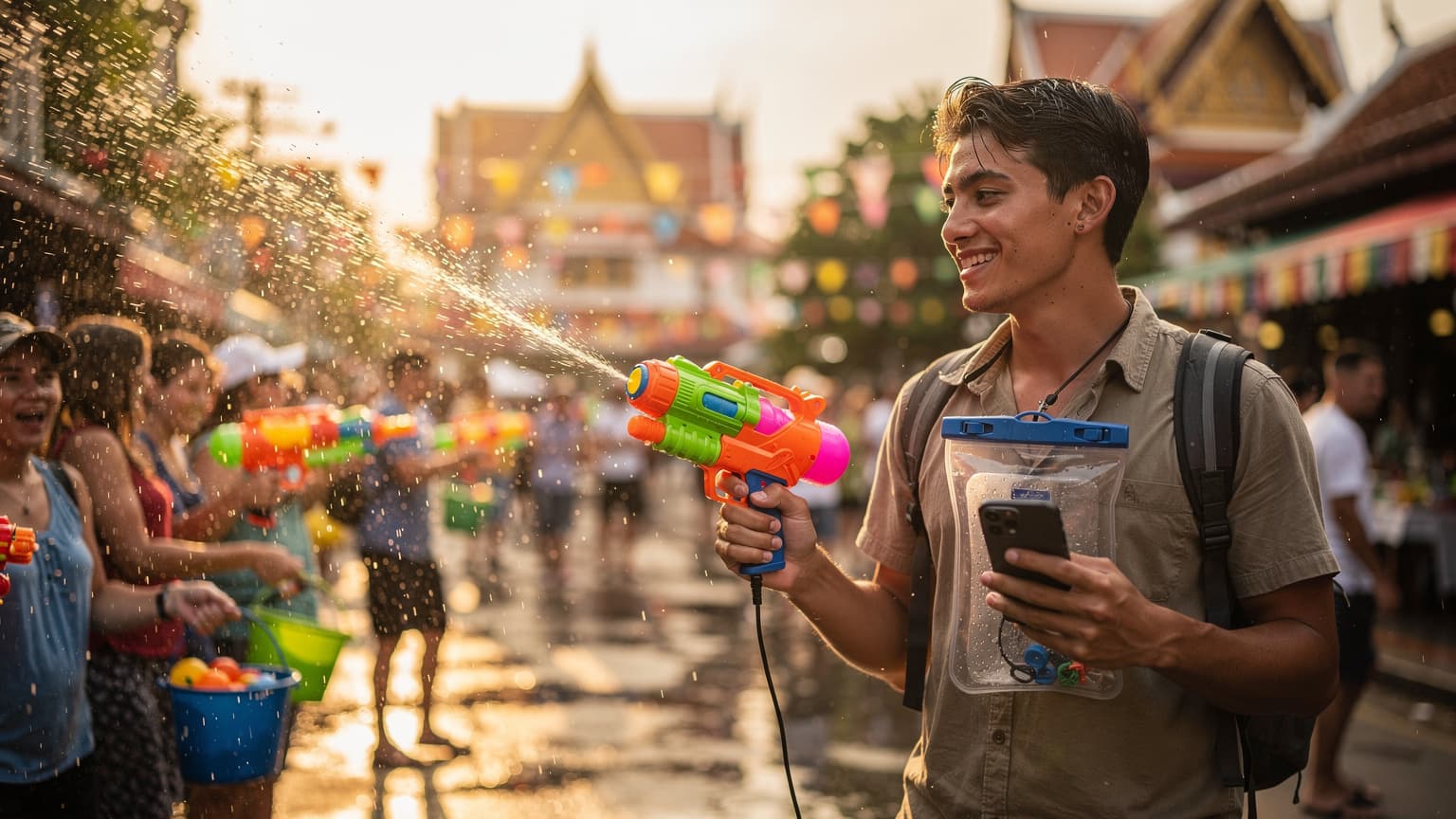 eSIM per il Songkran 2027 in Thailandia: Resta Asciutto, Resta Connesso